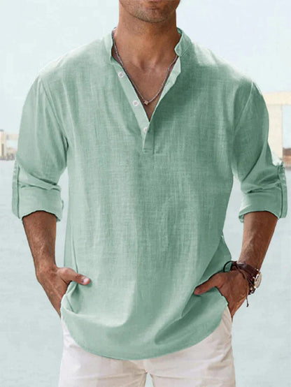 CAMICIA TRASPIRANTE IN LINO
