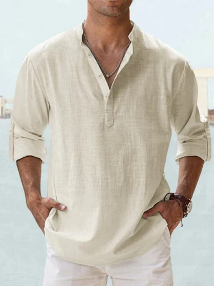 CAMICIA TRASPIRANTE IN LINO