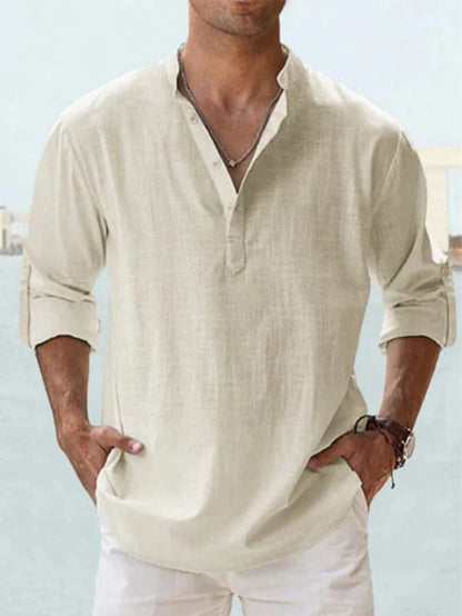 CAMICIA TRASPIRANTE IN LINO